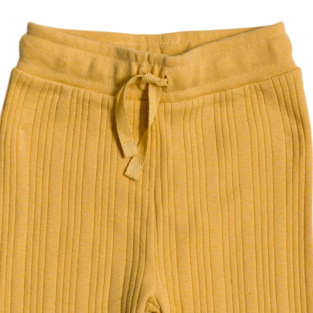 Woolbabe Organic Cotton/Merino Relaxed Pants - Buttercup Marl