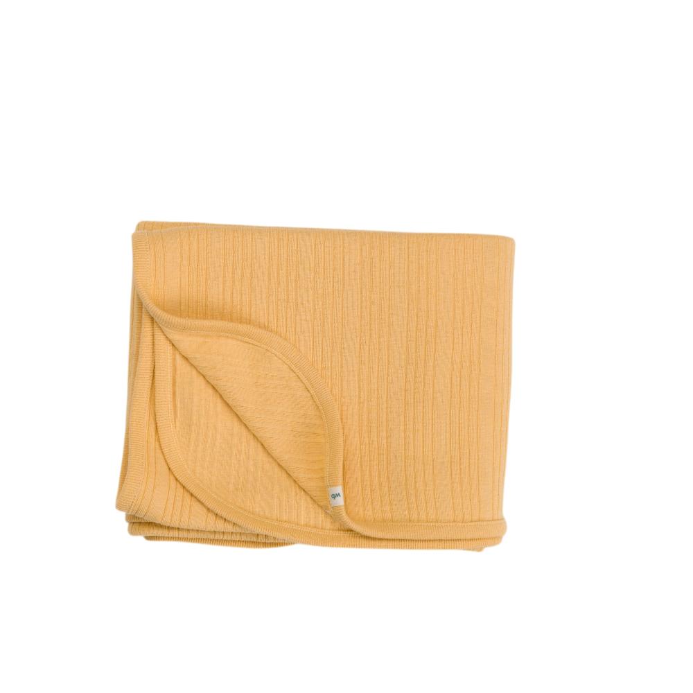 Woolbabe Organic Cotton/Merino Swaddle Blanket - Buttercup Marl