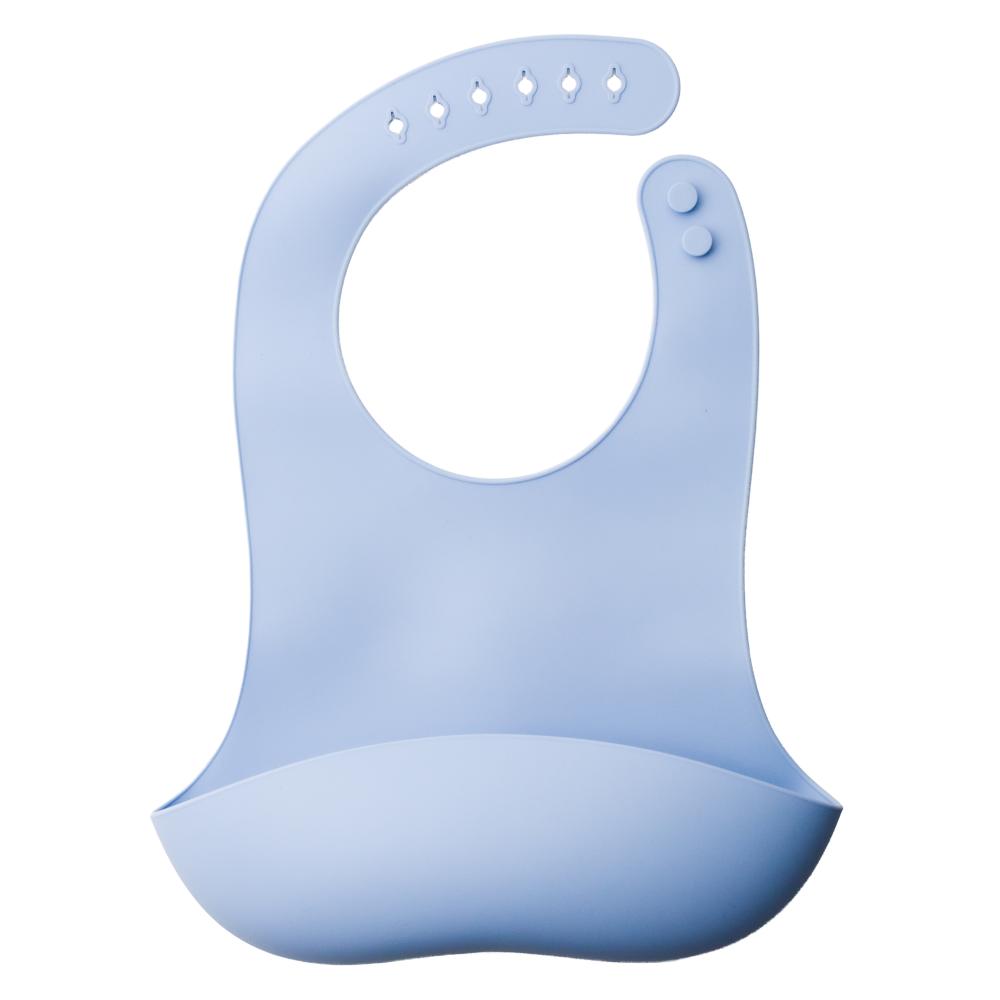 Nestling Silicone Bib - Dusty Blue