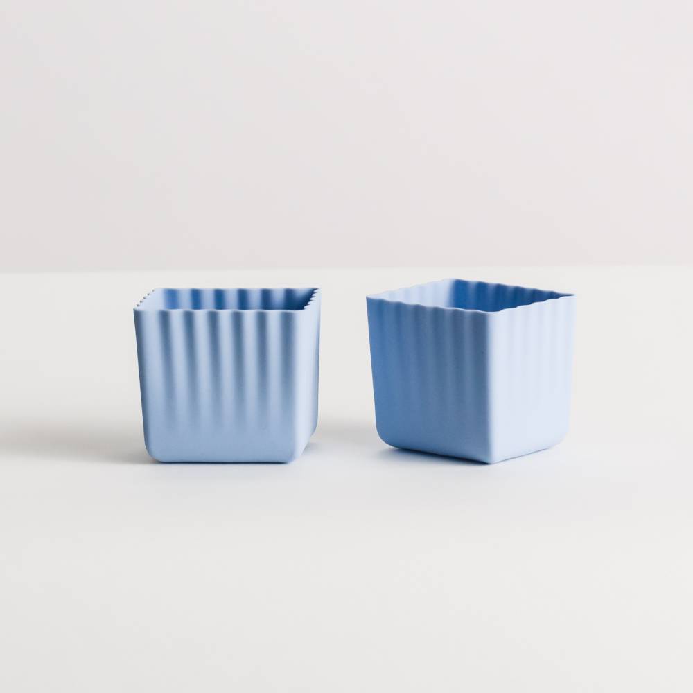 Nestling Silicone Jumbo Cups 2pk - Dusty Blue