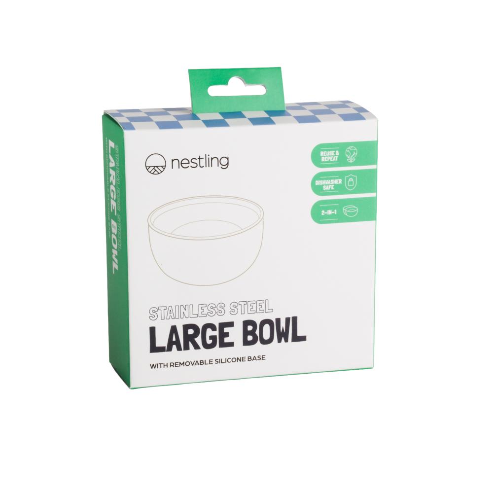 Nestling Stainless Steel Large Bowl - Oat