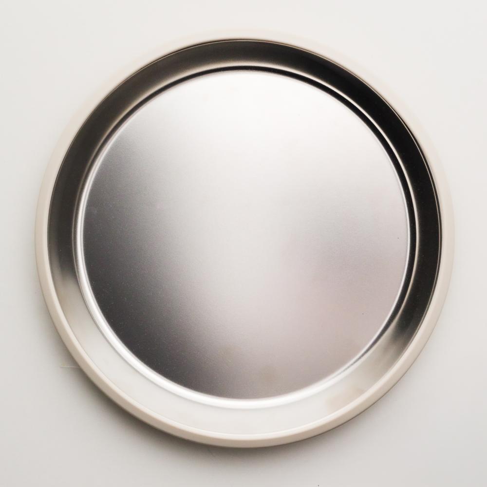 Nestling Stainless Flat Suction Plate 20cm - Oat