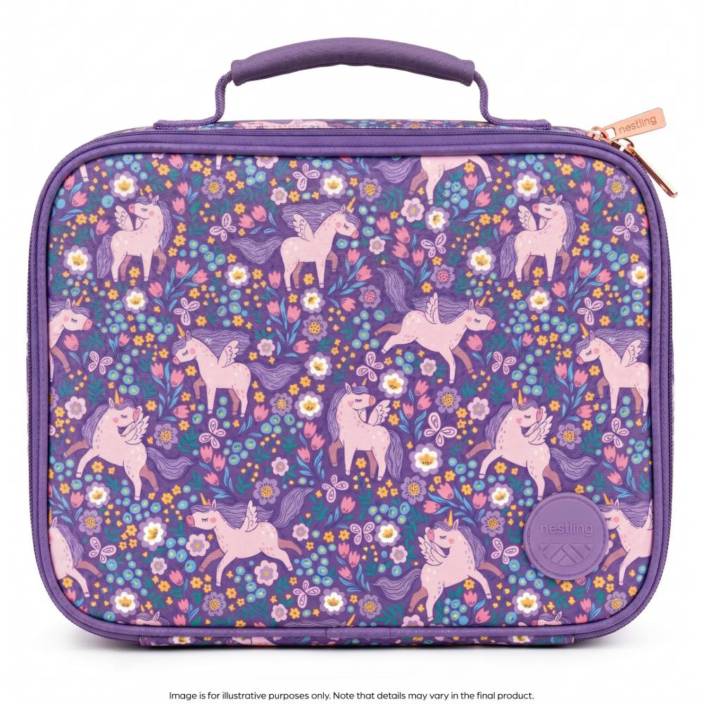 Nestling Insulated Lunch Bag - Unicorns