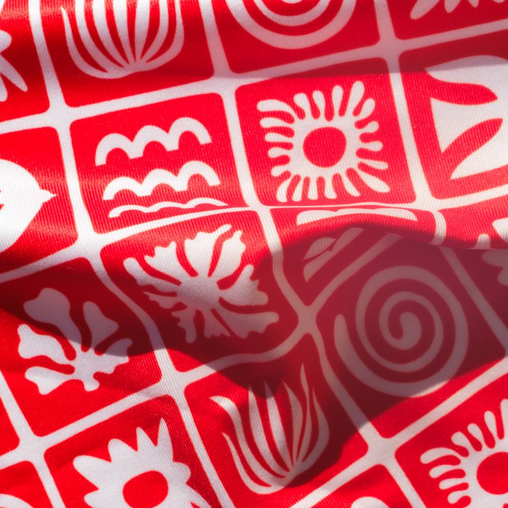 Nestling AquaLuxe Full Swimsuit - Red Retro Surf