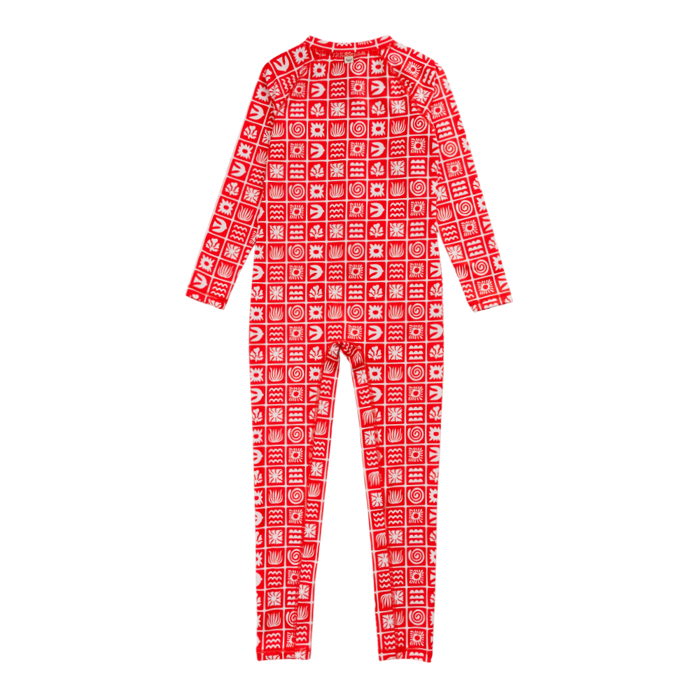 Nestling AquaLuxe Full Swimsuit - Red Retro Surf