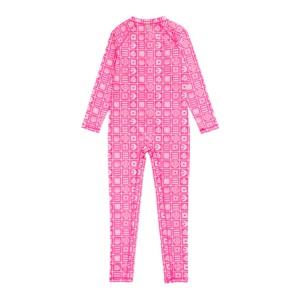 Nestling AquaLuxe Full Swimsuit - Neon Pink Retro Surf