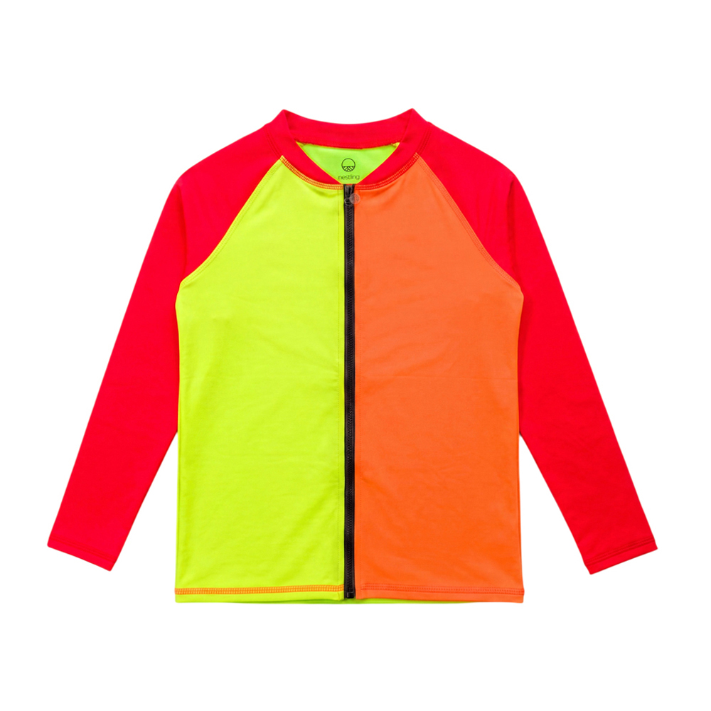 Nestling AquaLuxe Full Zip Rashie - Spliced Waves