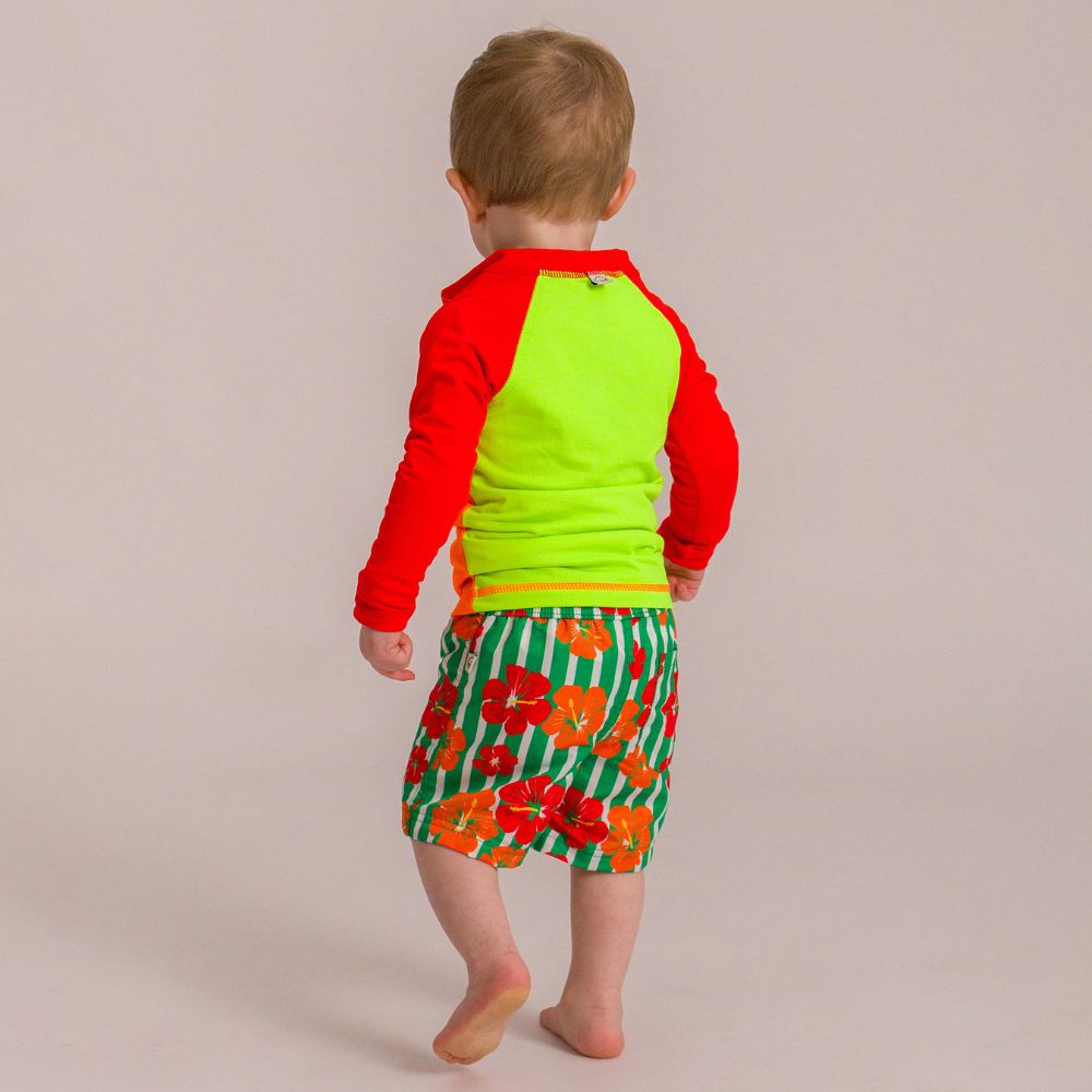 Nestling AquaLuxe Full Zip Rashie - Spliced Waves