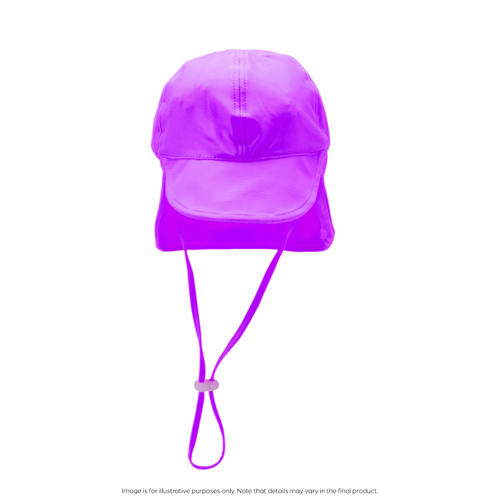 Nestling Neon Swim Legionnaire Hat - Neon Purple