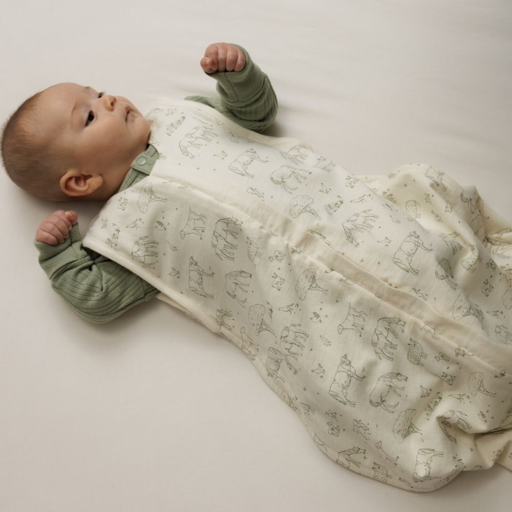 Woolbabe 3 Season Front Zip Sleeping Bag - Farmyard