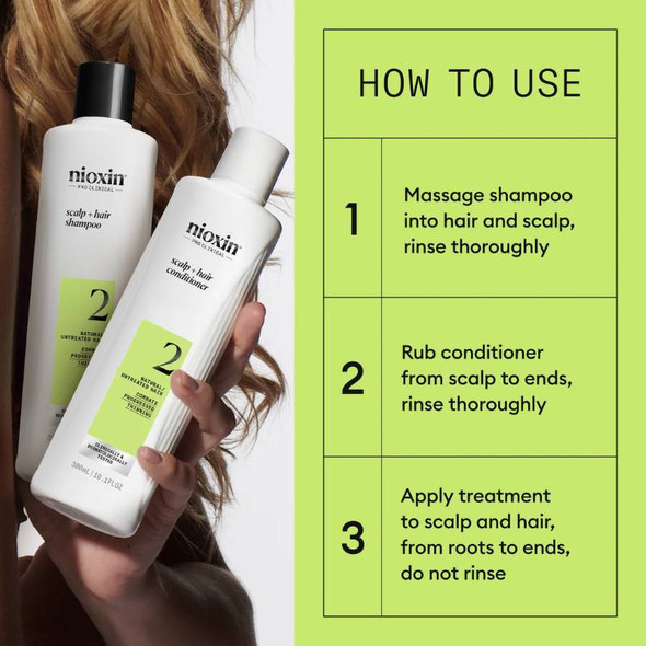Nioxin -  System Kit 2 (for Natural Hair with Progressed Thinning) 2