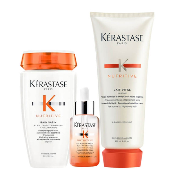 Kérastase Nutritive Root To Tip Hydrating Heroes Nourish and Smooth Bundle for Fine-Medium Dry Hair