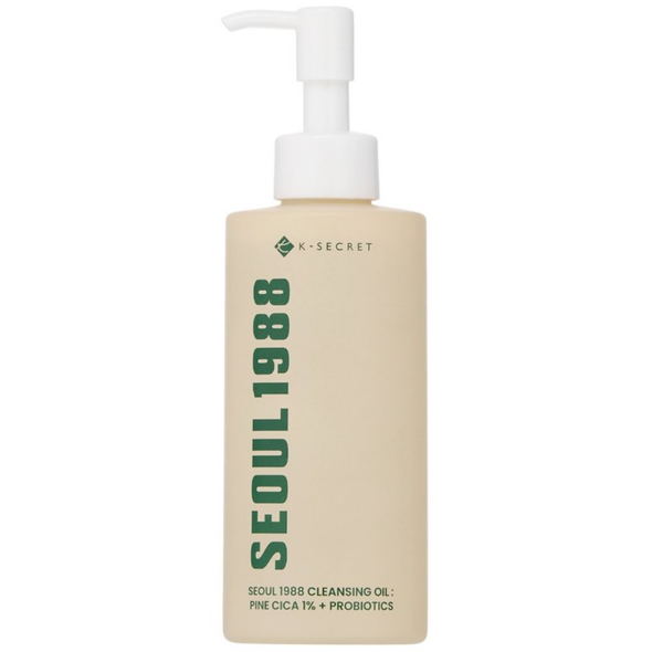 K-Secret Seoul 1988 Cleansing Oil: Pine Cica 1% + Probiotics 200ml