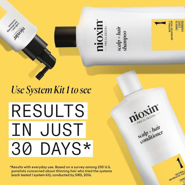 Scalp and Hair Thickening System 1 Shampoo for Natural Hair with Light Thinning 1L 3