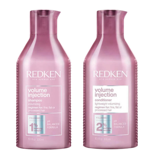 Redken Volume Injection Shampoo and Conditioner Bundle For Fine Flat Hair