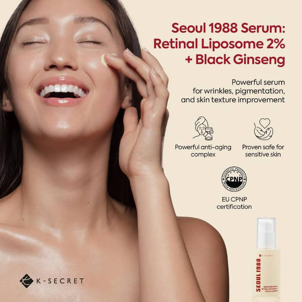 KSECRET SEOUL 1988 Serum - Retinal Liposome 2% + Black Ginseng 30ml 4 KSECRET SEOUL 1988 Serum - Retinal Liposome 2% + Black Ginseng 30ml 4