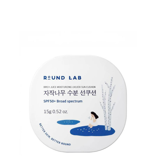 Round Lab Birch Juice Moisturising Sun Cushion SPF50+ 15g