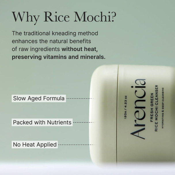Arencia Fresh Green Mochi Cleanser 120g