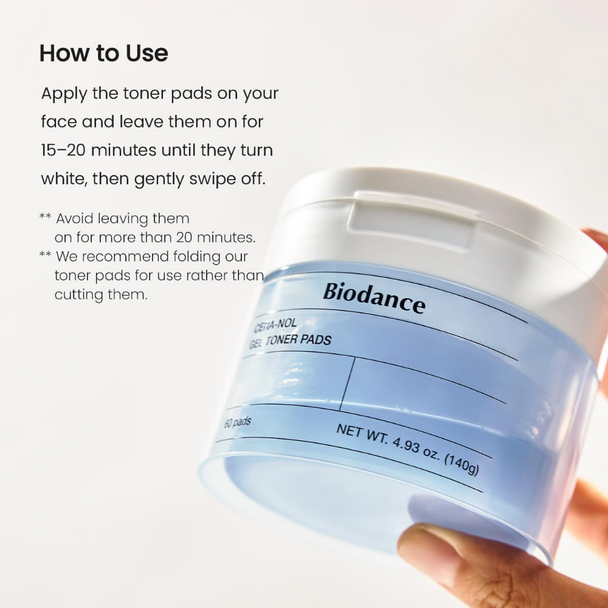 Biodance Cera-Nol Gel Toner Pads x60