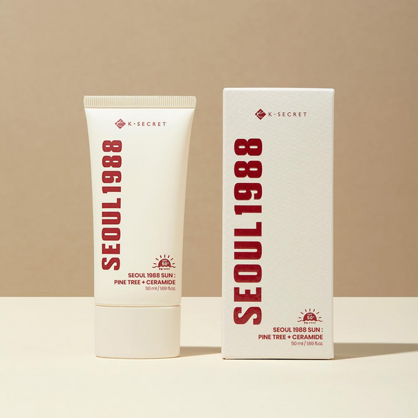 K-Secret Seoul 1988 Sun: Pine Tree + Ceramide PA++++ SPF50+ 50ml