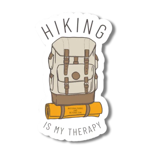 Hiking Therapy Backpack Sticker