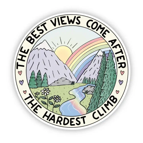 The Best Views Come ... Stickers