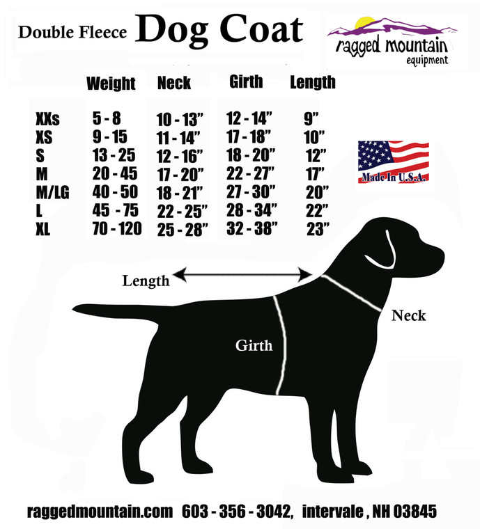 Fleece Pet Coat SM