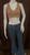 Light Brown Casual U-Neck  Crop Top