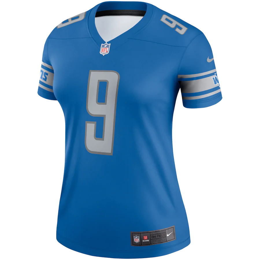 Nike Detroit Lions Women's Blue Matthew Stafford Legend Jersey