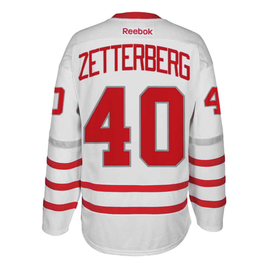 Henrik Zetterberg Detroit Red Wings Reebok 2017 Centennial Classic
