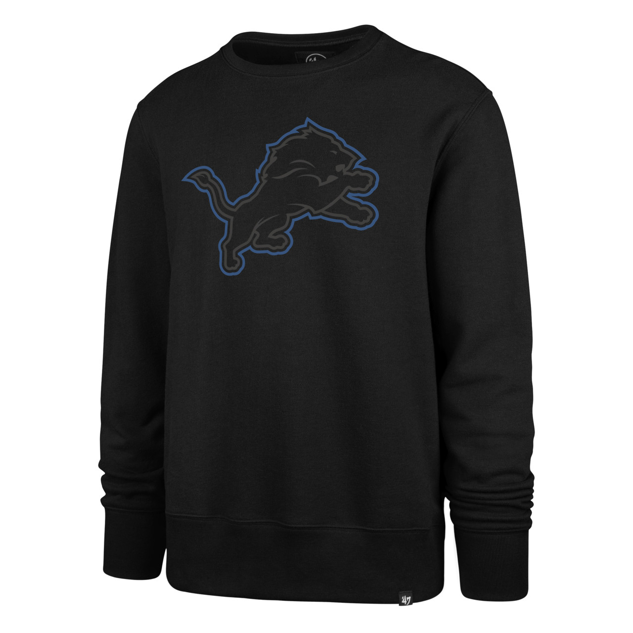 Detroit Lions '47 Pop Headline Pullover Sweatshirt - Black
