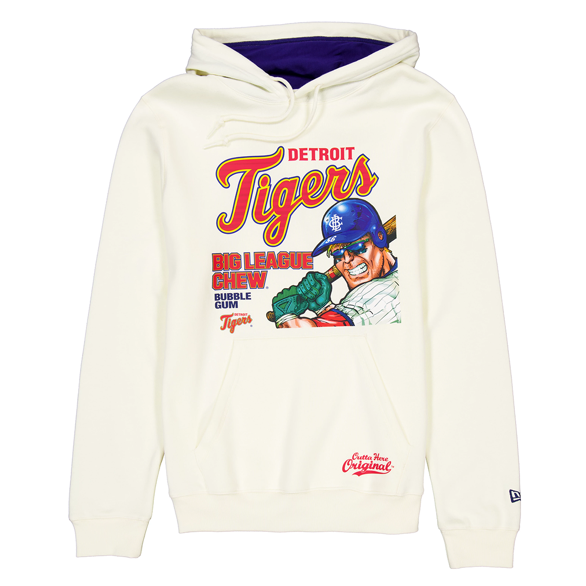 Detroit Tigers New Era MLB x Big League Chew Pullover Hoodie - Chrome