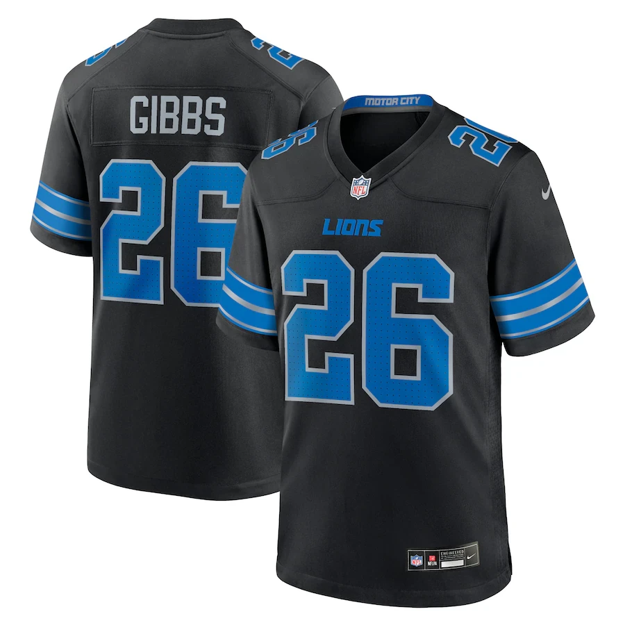 Jahmyr Gibbs Detroit Lions Nike Rookie #26 Alternate Game Jersey