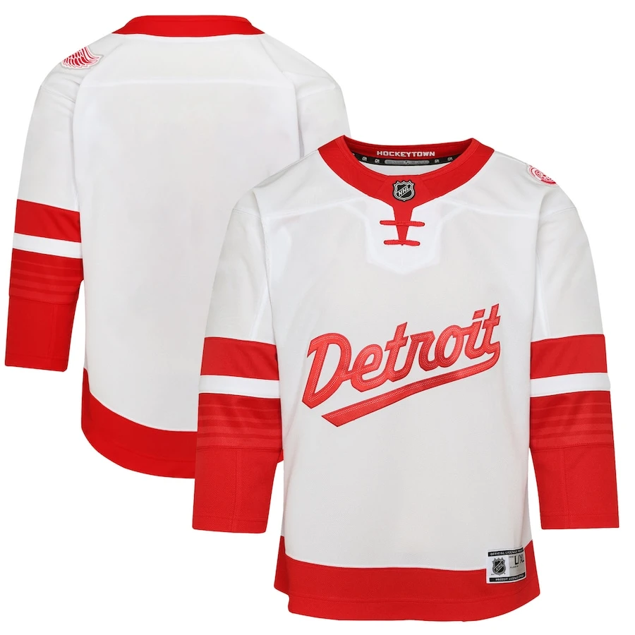 Portie 野球ユニフォーム5点セット 赤白(大きいサイズ) Detroit Red Wings Preschool 2025 NHL Stadium Series Premier Jersey