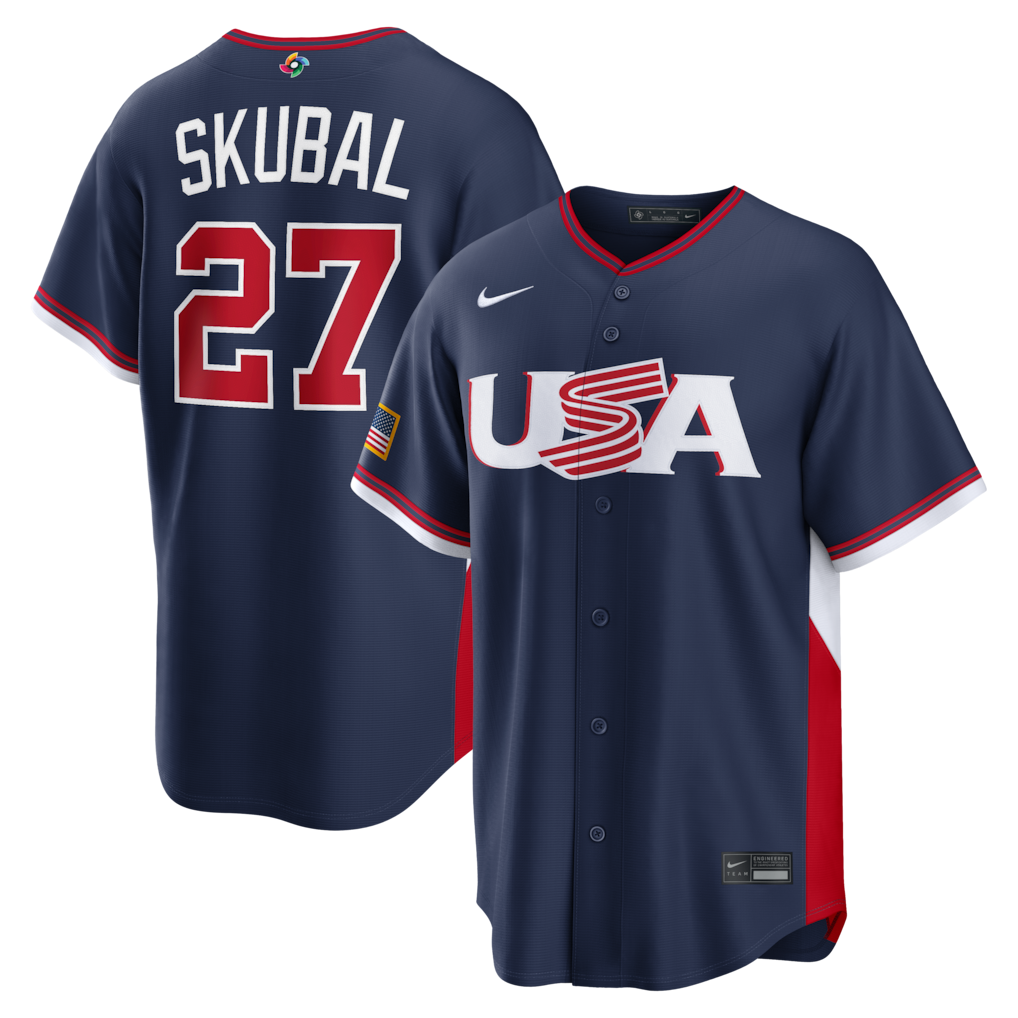 Tarik Skubal USA Baseball Nike 2026 World Baseball Classic Road
