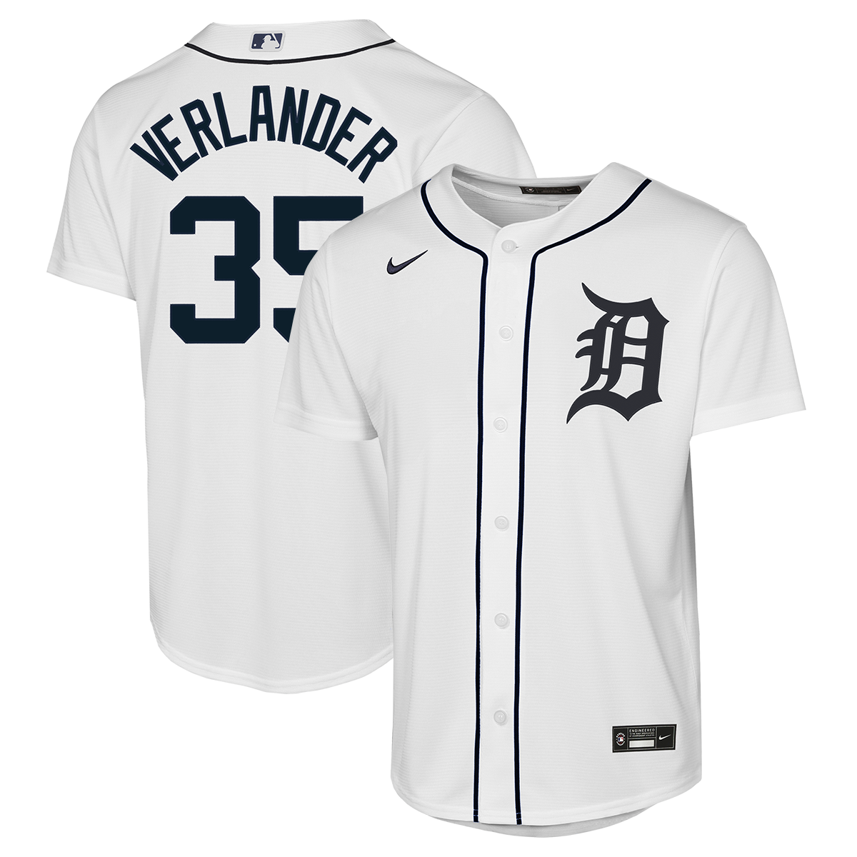 Justin Verlander Detroit Tigers Nike Youth Home Replica Jersey - White