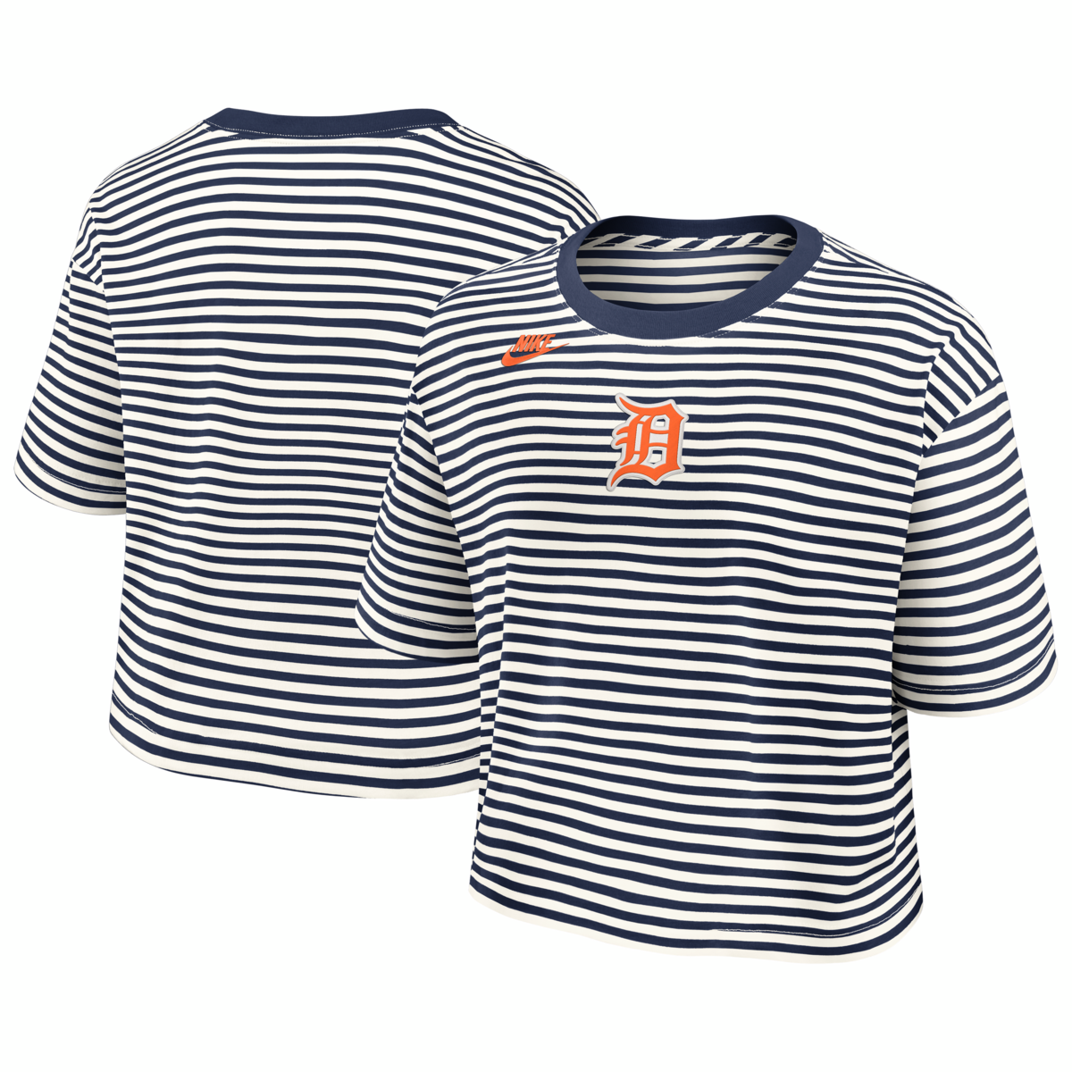 Detroit Tigers Nike Women's Cooperstown Collection Striped Cropped