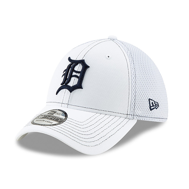 TIGERS キャップ ホワイト New Era Detroit Tigers White 39Thirty Team Neo Flex Hat - Gameday