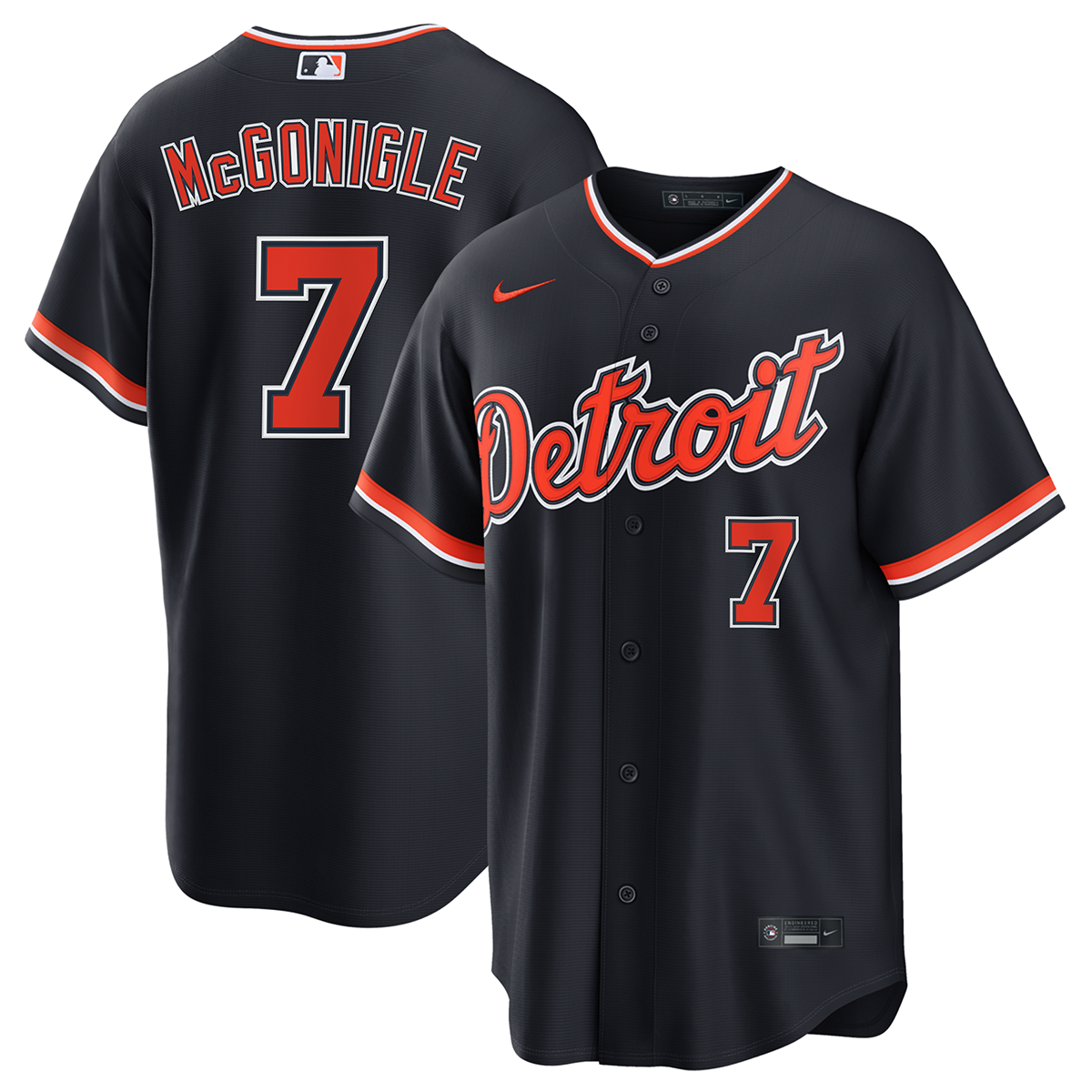 Kevin McGonigle Detroit Tigers Nike Alternate Replica Jersey