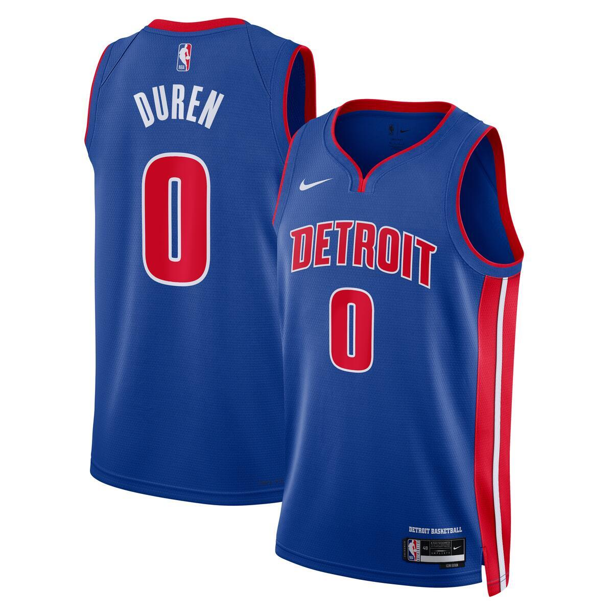 Jalen Duren Detroit Pistons Nike Icon Edition Swingman Jersey