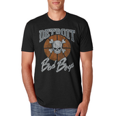 Detroit Bad Boys Black Vintage Tri-Blend Short Sleeve T-Shirt