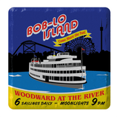 Boblo Boat Stone Tile Coaster