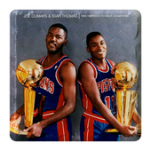 Isiah Thomas & Joe Dumars Stone Tile Coaster