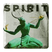 Spirit of Detroit Stone Tile Coaster