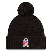 New Era Detroit Lions Women's Black 2020 Salute To Service Cuffed Knit Hat