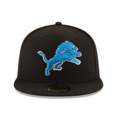 Detroit Lions New Era 59Fifty Basic Fitted Hat - Black