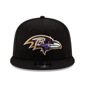 New Era Baltimore Ravens Black 9Fifty Basic Snapback Hat