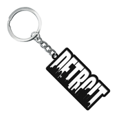 MI Culture Detroit Skyline Keychain