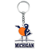 MI Culture Michigan Robin Keychain