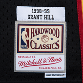 Mitchell & Ness Detroit Pistons Black Grant Hill 1998-99 VIP Ring Hardwood Classic Swingman Jersey